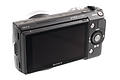 Sony Alpha NEX-5 body backside shows very few controls