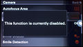 Sony Alpha NEX-5 disabled menu item gives no clue about why it's disabled