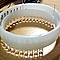 3. And again, put those led strings between concentric plastic rings.