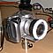 9. I attached the ring to the camera by an aluminium strip connected to the tripod mount (please don't mind the blurry picture, it's shot with my 1999 Fujifilm DX-10).